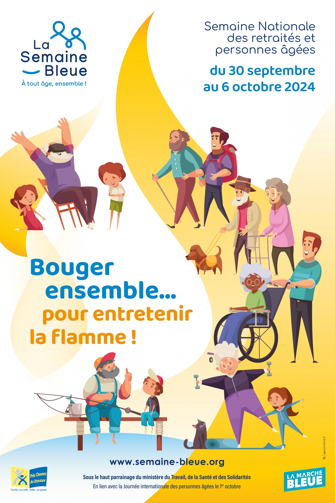 affiche semaine bleue